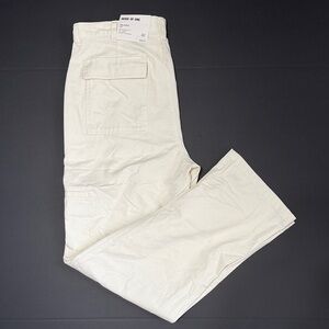 Mode of One Men's Cream Cargo Pants - Relaxed Utility Style
